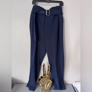 Elegant White House Black Market Women’s Navy Tapered Dress Pants